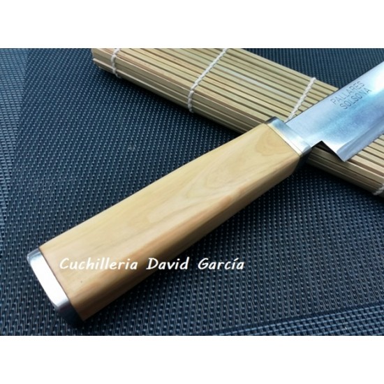 Pallarès Cuchillo Japones IANAGUI Acero Carbono Madera de Boj  24 cm