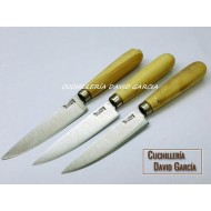 Cuchillo Cocina Pallares  Acero Inox con Mango de Boj 10 cm Cuchillo Cocina Pallares  Acero Inox con Mango de Boj 10 cm