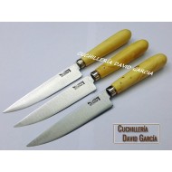 Cuchillo Cocina Pallares  Acero Inox con Mango de Boj 12 cm Cuchillo Cocina Pallares  Acero Inox con Mango de Boj 12 cm