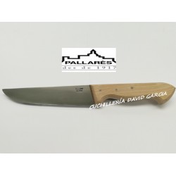 Cuchillo Carnicero Pallares  Acero Carbono con Mango de Haya 15 cm