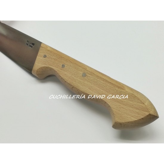 Cuchillo Carnicero Pallares  Acero Carbono con Mango de Haya 15 cm