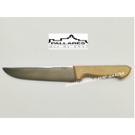 Cuchillo Carnicero Pallarès  Acero Carbono con Mango de Haya 20 cm Cuchillo Carnicero Pallarès  Acero Carbono con Mango de Haya 20 cm