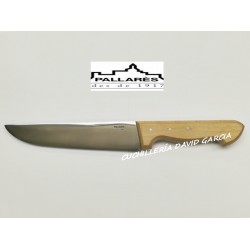 Cuchillo Carnicero Pallarès  Acero Carbono con Mango de Haya 20 cm