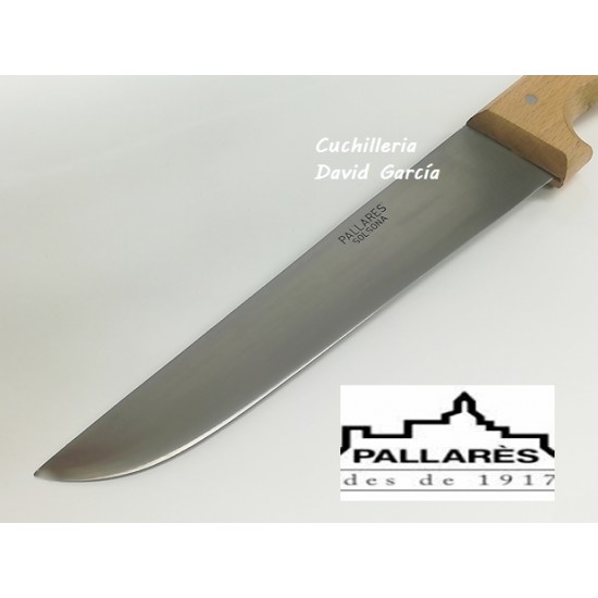 Cuchillo Carnicero Pallarès Acero Carbono con Mango de Haya 23 cm Cuchillo Carnicero Pallarès Acero Carbono con Mango de Haya 23 cm