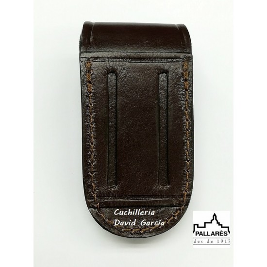 Pallarès Funda Piel para Navajas Posición Vertical / Horizontal Marron Pallarès Funda Piel para Navajas Posición Vertical / Horizontal Marron