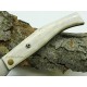 Pallarès Busa Asta Blanca Ciervo Pulido con Pin decorativo Inox Pallarès Busa Asta Blanca Ciervo Pulido con Pin decorativo Inox