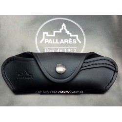 Pallarès Funda Piel para Navajas Posición Horizontal  Negra Pallarès Funda Piel para Navajas Posición Horizontal  Negra