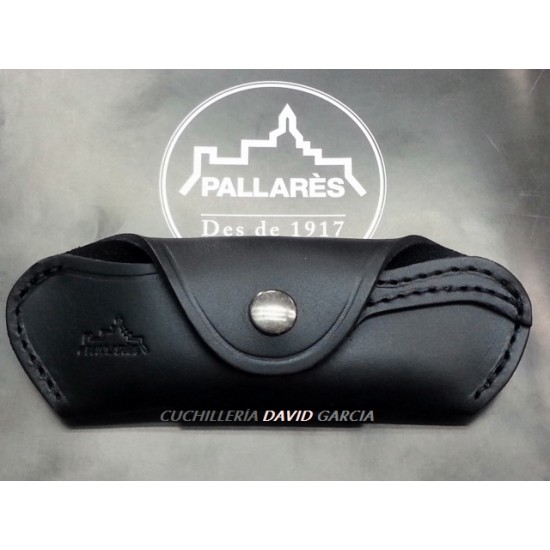 Pallarès Funda Piel para Navajas Posición Horizontal  Negra