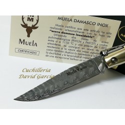 Muela PQ-9DAM Acero Damasco Inoxidable Madera de Granadillo