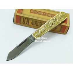 Rough Rider Cowboy Knife Brass  RR1457  Rough Rider Cowboy Knife Brass  RR1457