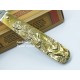 Rough Rider Cowboy Knife Brass  RR1457 