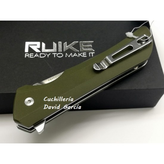 Ruike P121-G G10  Verde Oliva Acero 14C28N