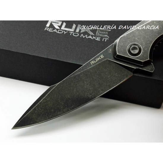 Ruike P128-SB Negra Doble bloqueo Acero 14C28N Ruike P128-SB Negra Doble bloqueo Acero 14C28N