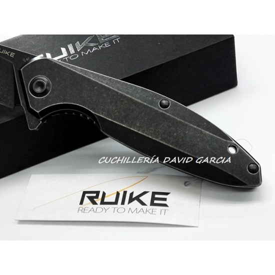 Ruike P128-SB Negra Doble bloqueo Acero 14C28N Ruike P128-SB Negra Doble bloqueo Acero 14C28N