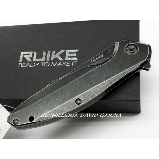 Ruike P128-SB Negra Doble bloqueo Acero 14C28N