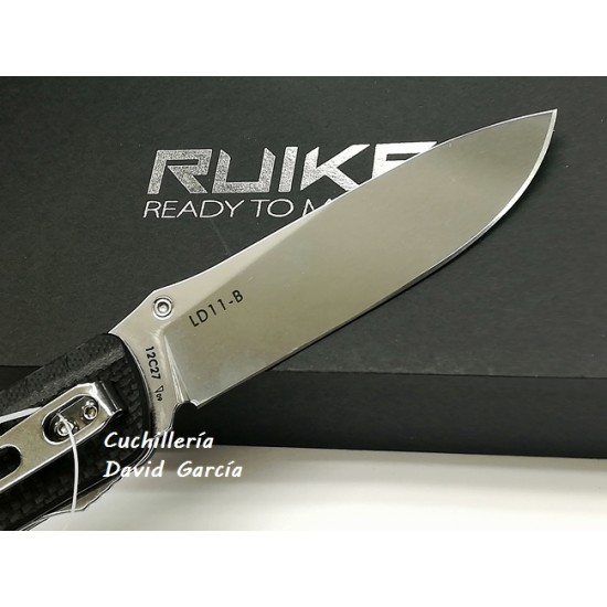 Ruike Trekker LD11-B G10 Negro Acero 12C27 Ruike Trekker LD11-B G10 Negro Acero 12C27