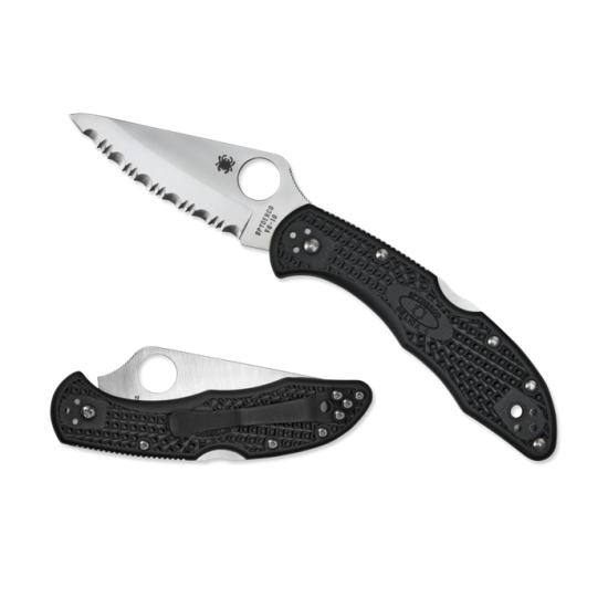 Spyderco Delica 4 C11SBK Negra Filo Serrado