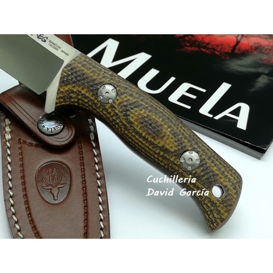 Muela Tuareg 10G Micarta Yute Mostaza Muela Tuareg 10G Micarta Yute Mostaza