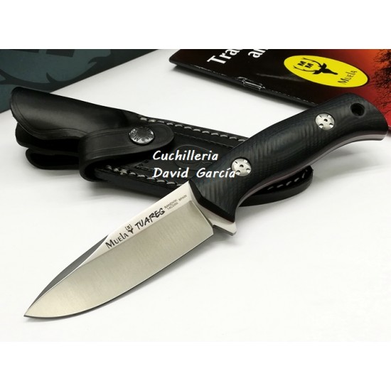 Muela Tuareg 10M Micarta Negra-Azul Muela Tuareg 10M Micarta Negra-Azul