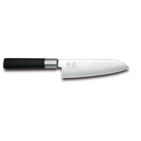 KAI 6716S Wasabo Black Cuchillo Santoku 16 cms