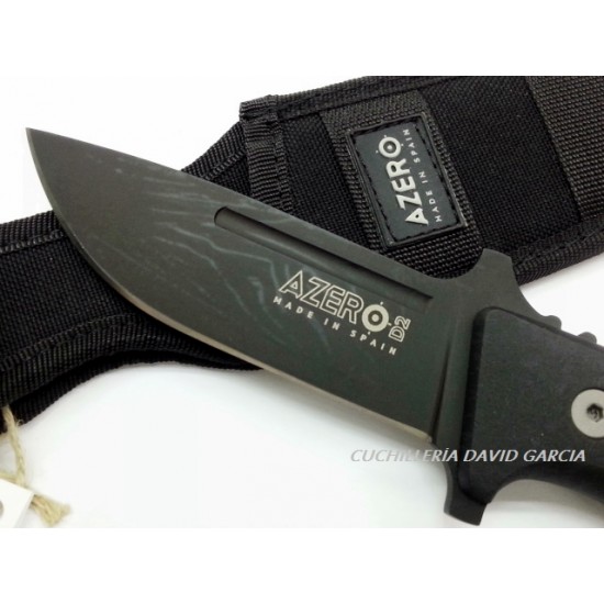 Azero Cuchillo Táctico / Supervivencia Cachas HDM-300 Acero D2