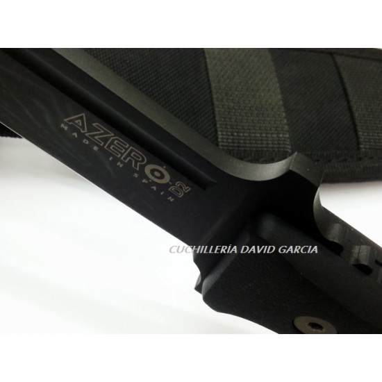 Azero Cuchillo Táctico / Supervivencia Cachas HDM-300 Acero D2