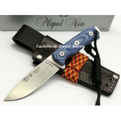 Nieto Chaman Bushcraft  139B Mikarta Canvas Azul Acero Bohler   Nieto Chaman Bushcraft  139B Mikarta Canvas Azul Acero Bohler