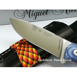 Nieto Chaman Bushcraft  139B Mikarta Canvas Azul Acero Bohler   Nieto Chaman Bushcraft  139B Mikarta Canvas Azul Acero Bohler