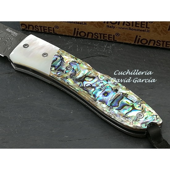 Lionsteel Opera Damasco 8800DMOP Madreperla Abalone Lionsteel Opera Damasco 8800DMOP Madreperla Abalone