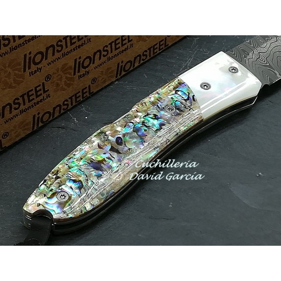 Lionsteel Opera Damasco 8800DMOP Madreperla Abalone Lionsteel Opera Damasco 8800DMOP Madreperla Abalone
