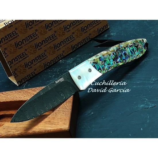 Lionsteel Opera Damasco 8800DMOP Madreperla Abalone Lionsteel Opera Damasco 8800DMOP Madreperla Abalone
