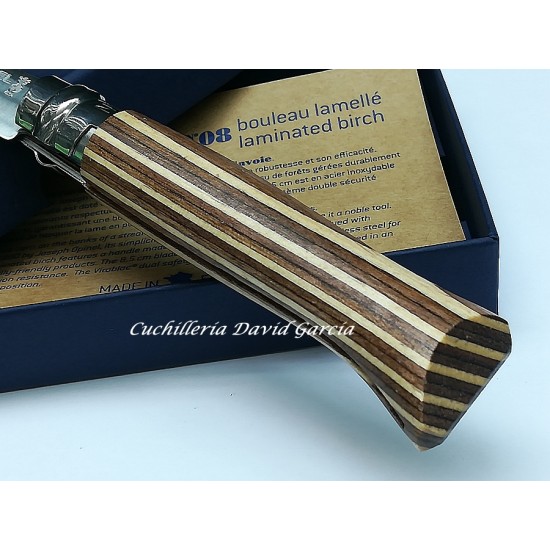Opinel Nº8 Abedul Laminado Marron 002388 Opinel Nº8 Abedul Laminado Marron 002388