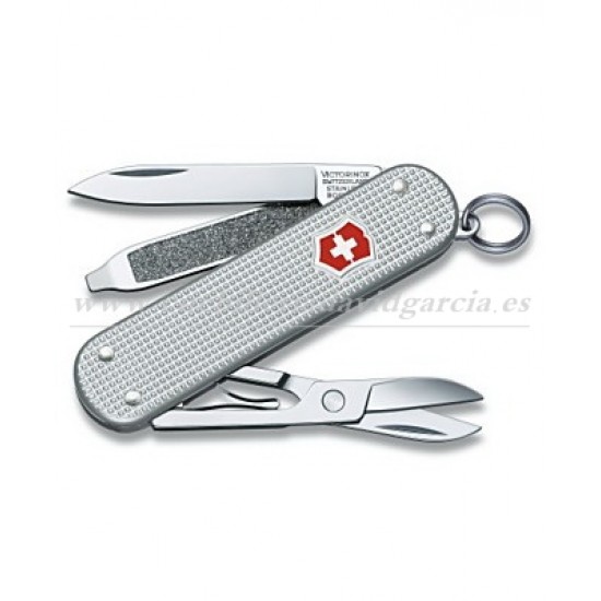 Victorinox V.06221.26 Classic Alox Aluminio Estriado 5 usos