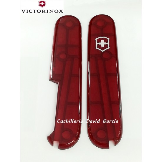 Victorinox Recambio Cachas Superior e Inferior 91 mm Rojo Traslúcida