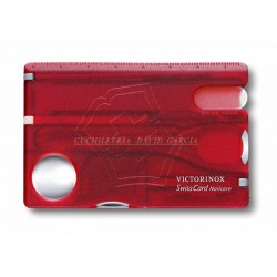  Victorinox Swisscard Nailcare, Rojo Traslucido 13 Funciones